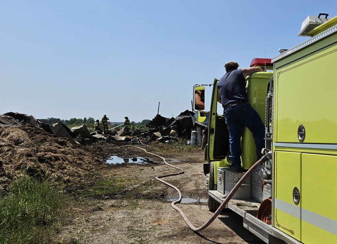 Ossineke structure fire rekindled next day News, Sports, Jobs The Alpena News